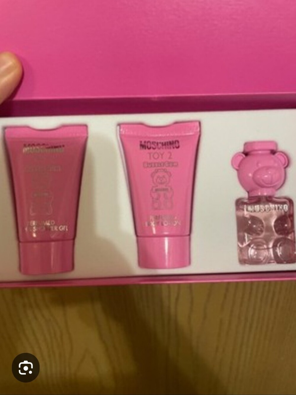 Pink Toy 2 Gift Set with Bear Bottle